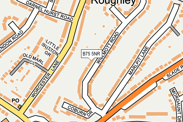 B75 5NR map - OS OpenMap – Local (Ordnance Survey)