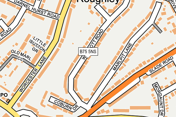 B75 5NS map - OS OpenMap – Local (Ordnance Survey)