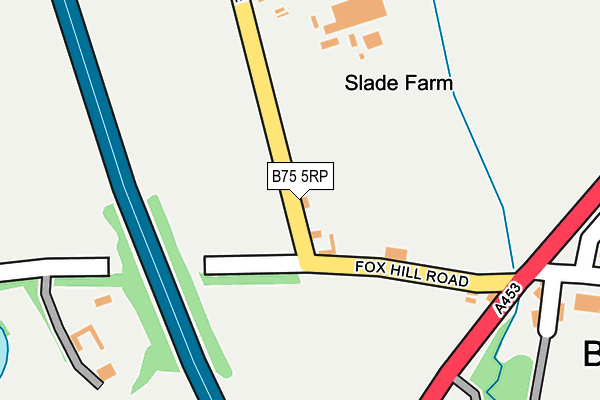 B75 5RP map - OS OpenMap – Local (Ordnance Survey)