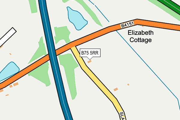 B75 5RR map - OS OpenMap – Local (Ordnance Survey)