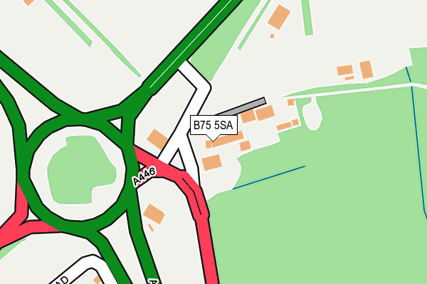 B75 5SA map - OS OpenMap – Local (Ordnance Survey)