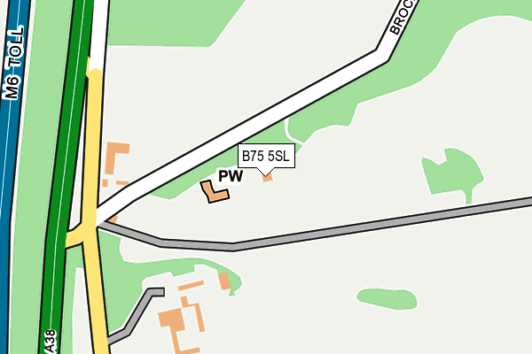 B75 5SL map - OS OpenMap – Local (Ordnance Survey)