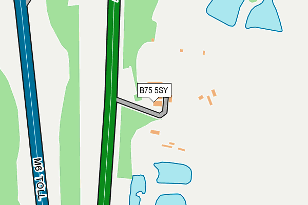 B75 5SY map - OS OpenMap – Local (Ordnance Survey)