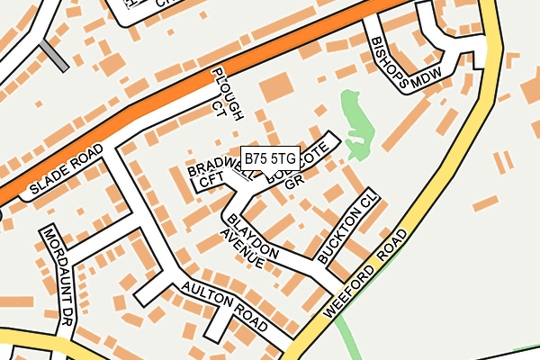 B75 5TG map - OS OpenMap – Local (Ordnance Survey)