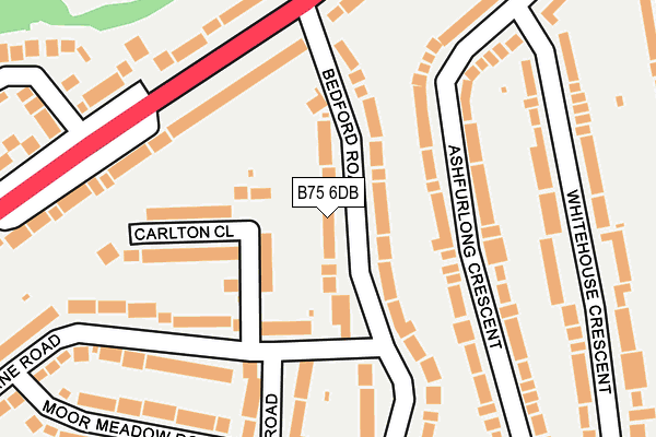 B75 6DB map - OS OpenMap – Local (Ordnance Survey)