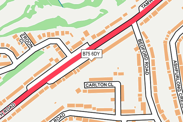 B75 6DY map - OS OpenMap – Local (Ordnance Survey)