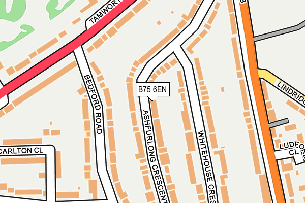 B75 6EN map - OS OpenMap – Local (Ordnance Survey)