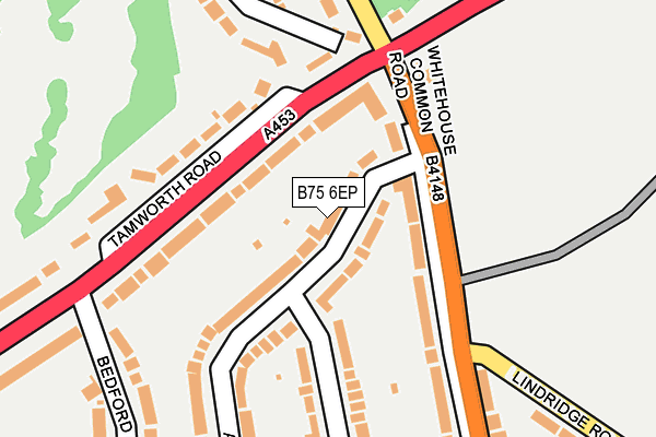 B75 6EP map - OS OpenMap – Local (Ordnance Survey)