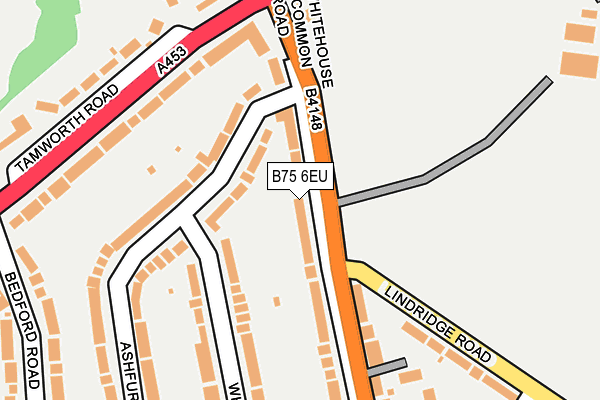 B75 6EU map - OS OpenMap – Local (Ordnance Survey)