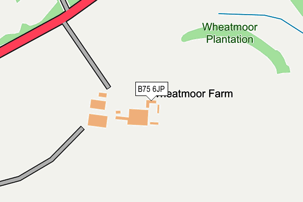 B75 6JP map - OS OpenMap – Local (Ordnance Survey)