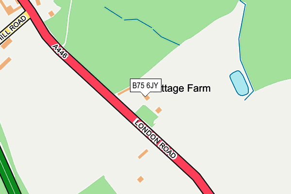 B75 6JY map - OS OpenMap – Local (Ordnance Survey)