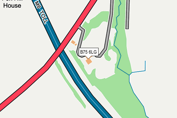 B75 6LG map - OS OpenMap – Local (Ordnance Survey)