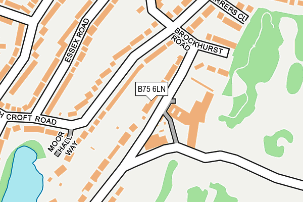 B75 6LN map - OS OpenMap – Local (Ordnance Survey)
