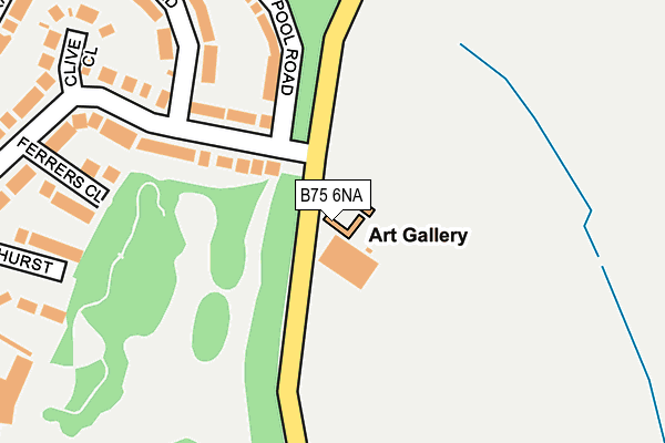 B75 6NA map - OS OpenMap – Local (Ordnance Survey)