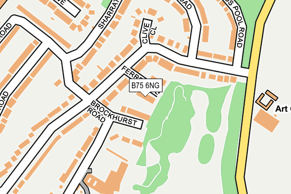 B75 6NG map - OS OpenMap – Local (Ordnance Survey)