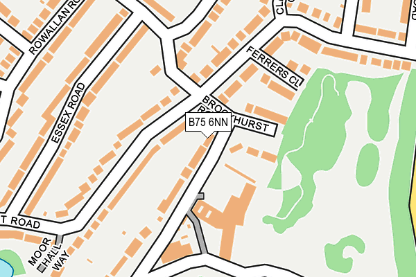 B75 6NN map - OS OpenMap – Local (Ordnance Survey)