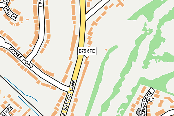 B75 6PE map - OS OpenMap – Local (Ordnance Survey)