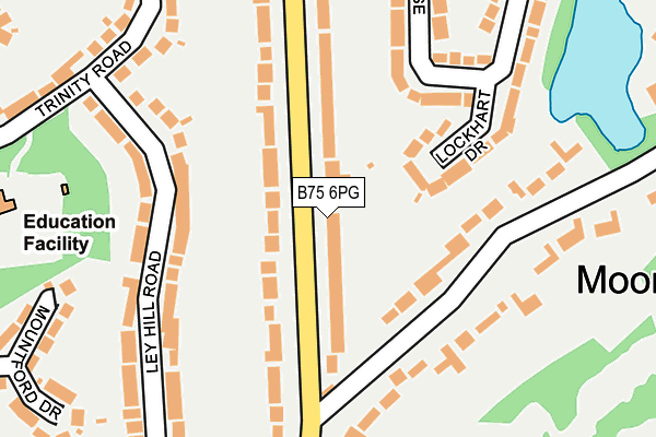 B75 6PG map - OS OpenMap – Local (Ordnance Survey)