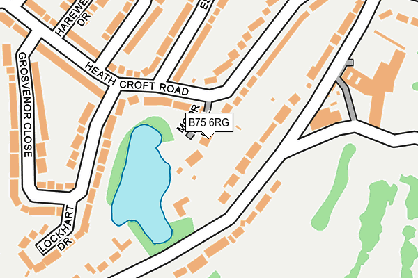 B75 6RG map - OS OpenMap – Local (Ordnance Survey)