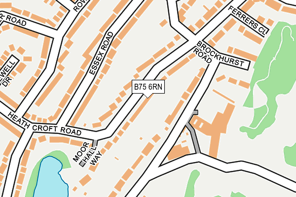 B75 6RN map - OS OpenMap – Local (Ordnance Survey)