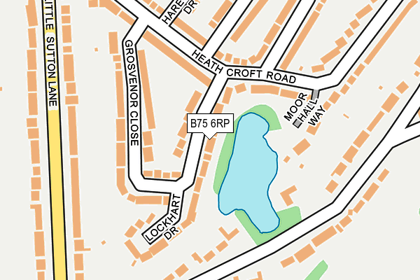 B75 6RP map - OS OpenMap – Local (Ordnance Survey)