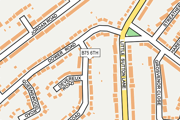 B75 6TH map - OS OpenMap – Local (Ordnance Survey)