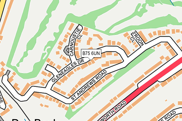 B75 6UN map - OS OpenMap – Local (Ordnance Survey)