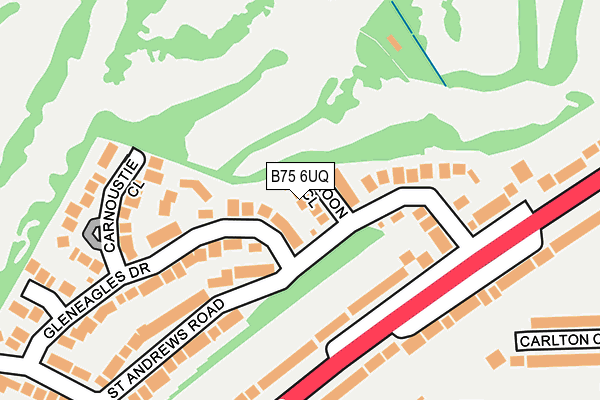 B75 6UQ map - OS OpenMap – Local (Ordnance Survey)