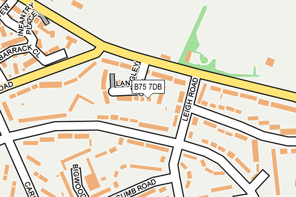 B75 7DB map - OS OpenMap – Local (Ordnance Survey)