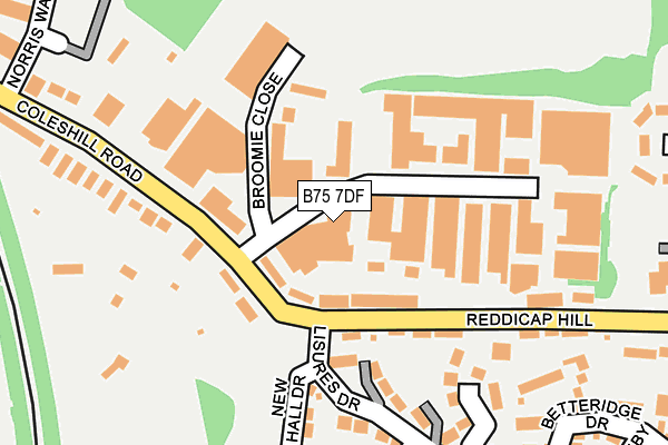 B75 7DF map - OS OpenMap – Local (Ordnance Survey)