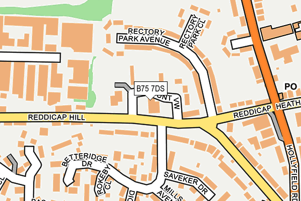 B75 7DS map - OS OpenMap – Local (Ordnance Survey)