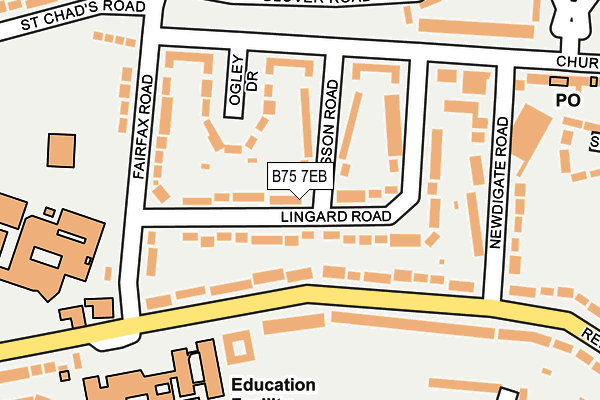 B75 7EB map - OS OpenMap – Local (Ordnance Survey)