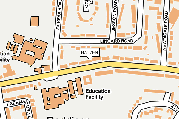 B75 7EN map - OS OpenMap – Local (Ordnance Survey)