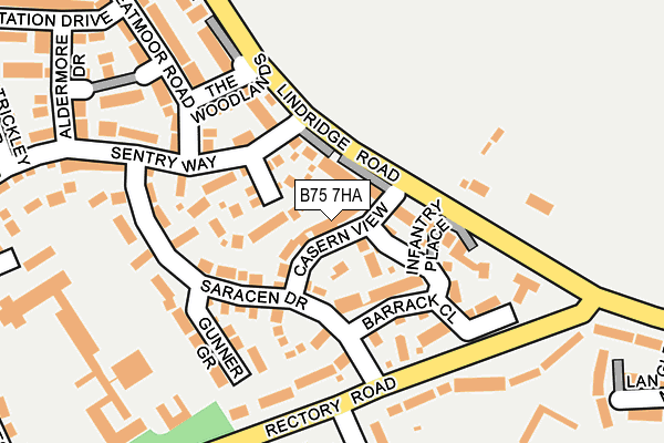 B75 7HA map - OS OpenMap – Local (Ordnance Survey)