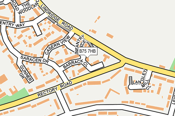 B75 7HB map - OS OpenMap – Local (Ordnance Survey)