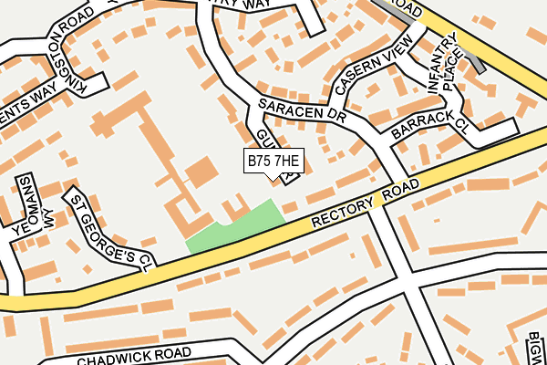 B75 7HE map - OS OpenMap – Local (Ordnance Survey)