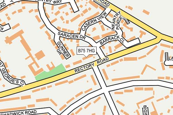 B75 7HG map - OS OpenMap – Local (Ordnance Survey)