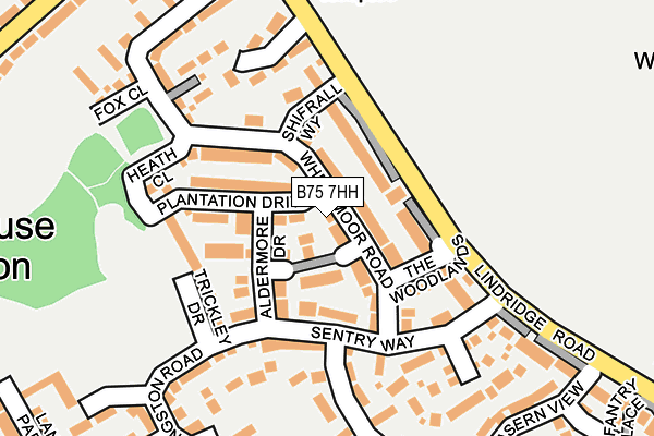 B75 7HH map - OS OpenMap – Local (Ordnance Survey)