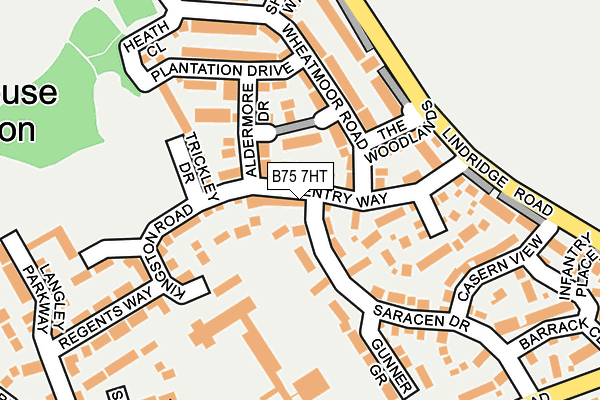 B75 7HT map - OS OpenMap – Local (Ordnance Survey)
