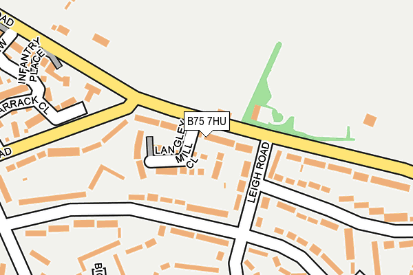 B75 7HU map - OS OpenMap – Local (Ordnance Survey)