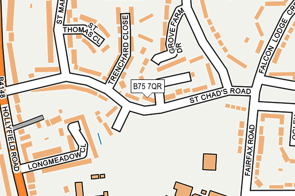 B75 7QR map - OS OpenMap – Local (Ordnance Survey)