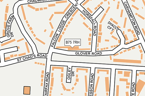 B75 7RH map - OS OpenMap – Local (Ordnance Survey)