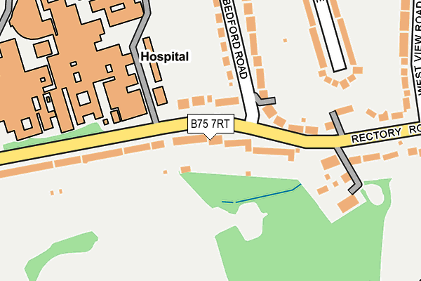 B75 7RT map - OS OpenMap – Local (Ordnance Survey)