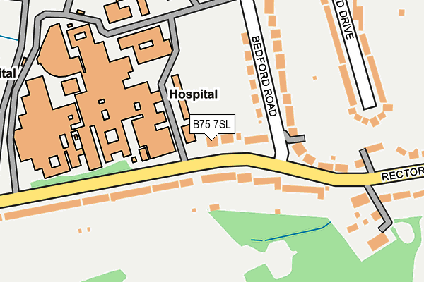 B75 7SL map - OS OpenMap – Local (Ordnance Survey)