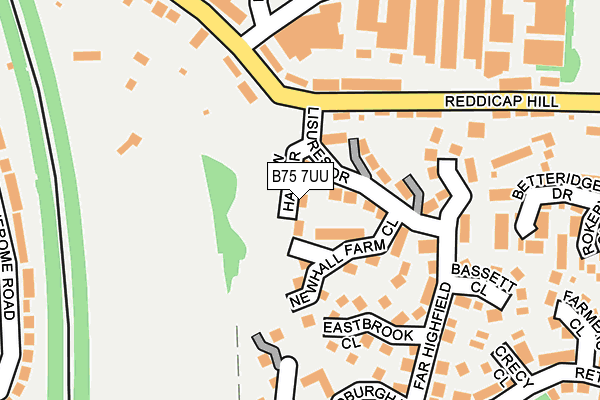 B75 7UU map - OS OpenMap – Local (Ordnance Survey)