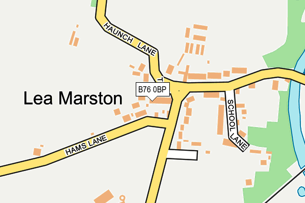 B76 0BP map - OS OpenMap – Local (Ordnance Survey)