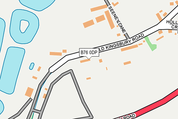 B76 0DP map - OS OpenMap – Local (Ordnance Survey)