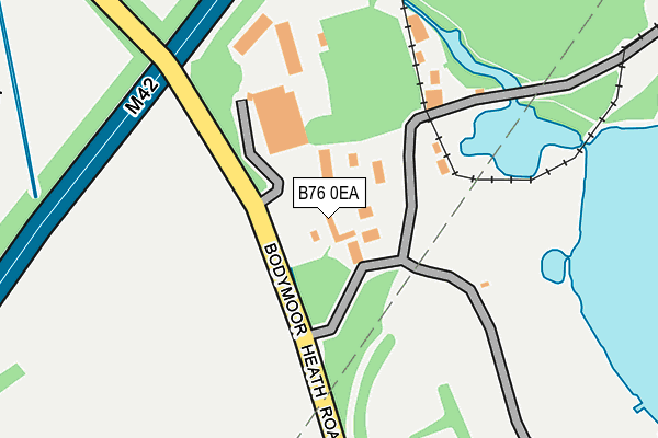 B76 0EA map - OS OpenMap – Local (Ordnance Survey)