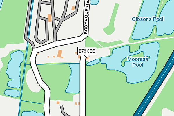 B76 0EE map - OS OpenMap – Local (Ordnance Survey)