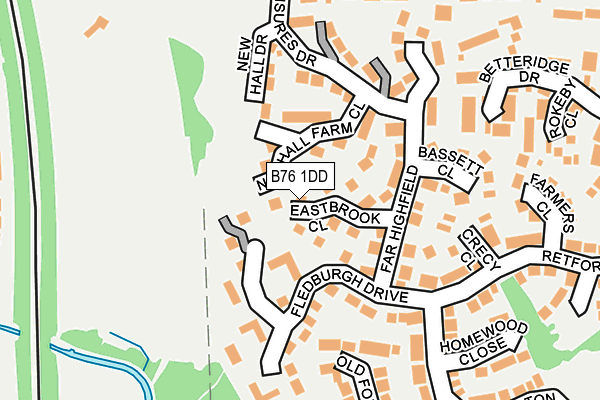 B76 1DD map - OS OpenMap – Local (Ordnance Survey)